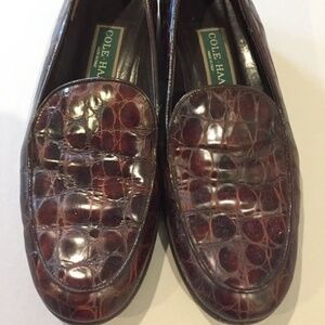 COLE HAAN Brown Leather Loafers Shoes Size 6.5
